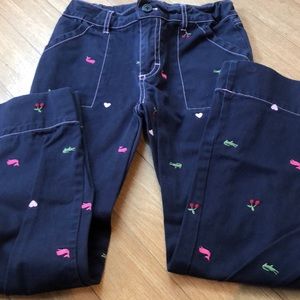 Beautifully embroidered pants size 7
